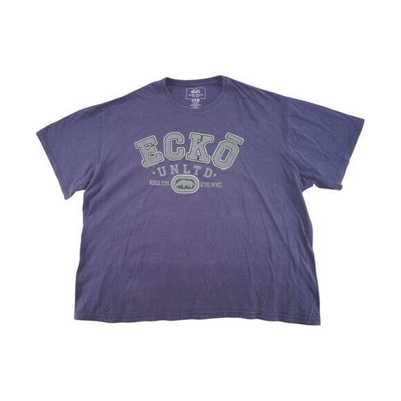 Ecko Unltd. Purple Graphic Logo T-Shirt 4XB Men’s Oversized Streetwear Tee - Picture 1 of 4